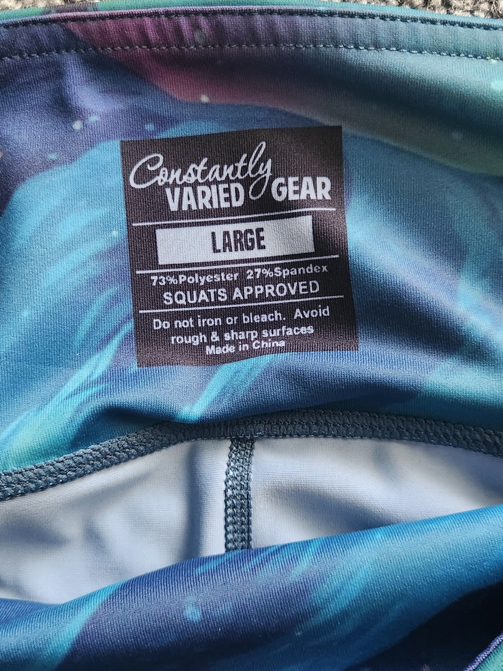 Constantly Varied Gear Northern Lights Forest Leggings - Blue & Green - Picture 2 of 2